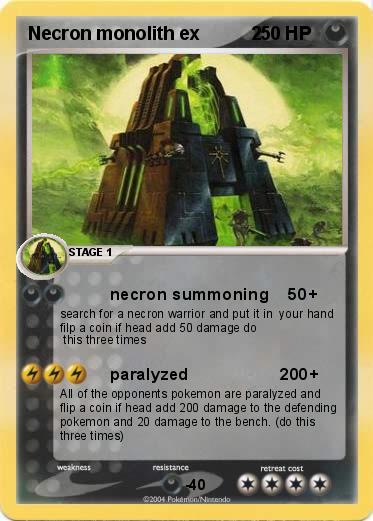 Pokemon Necron monolith ex          2      