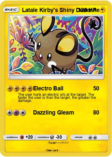 Pokemon Latale Kirby's Shiny Dedenne