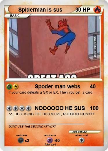 Pokemon Spiderman is sus