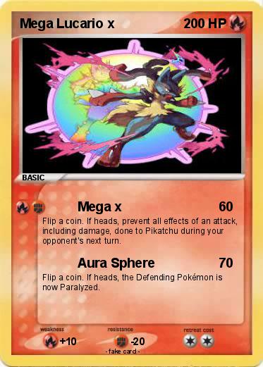 Pokemon Mega Lucario x