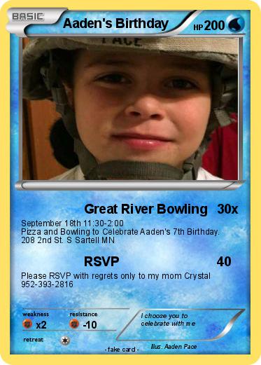 Pokemon Aaden's Birthday