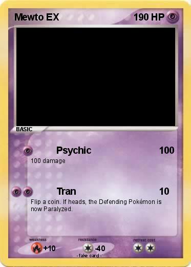 Pokemon Mewto EX