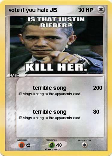 Pokemon vote if you hate JB