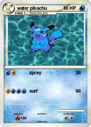 Pokemon water pikachu