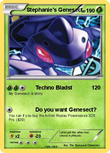 Pokemon Stephanie's Genesect Pokemon Stephanie's Genesect
