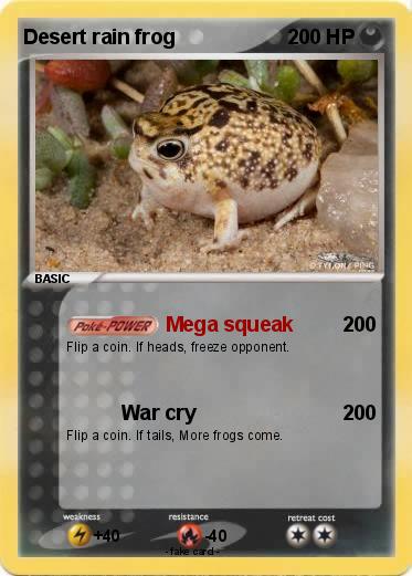 Pokemon Desert rain frog