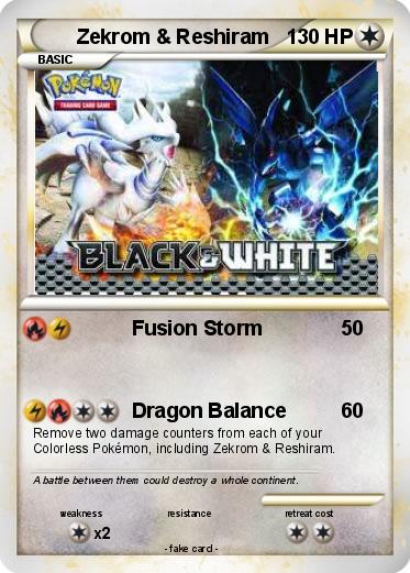 Pokemon Zekrom & Reshiram