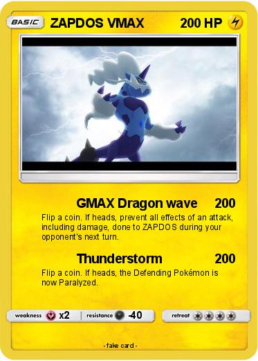 Pokemon ZAPDOS VMAX