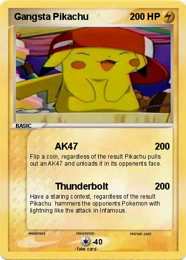 Pokemon Gangsta Pikachu