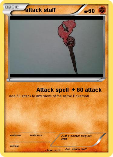 Pokemon attack staff