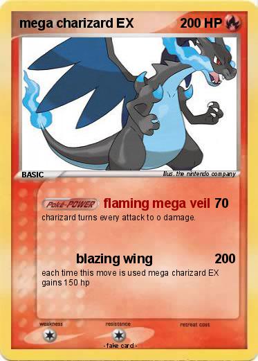 Pokemon mega charizard EX
