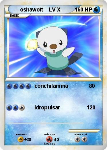 Pokemon oshawott    LV X