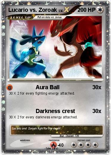 Pokemon Lucario vs. Zoroak
