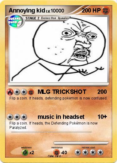 Pokemon Annoying kid