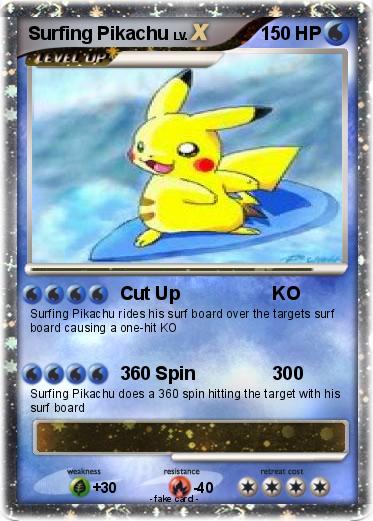 Pokemon Surfing Pikachu