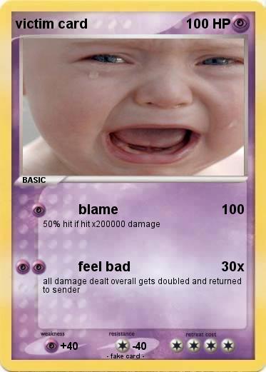 Pokemon victim card