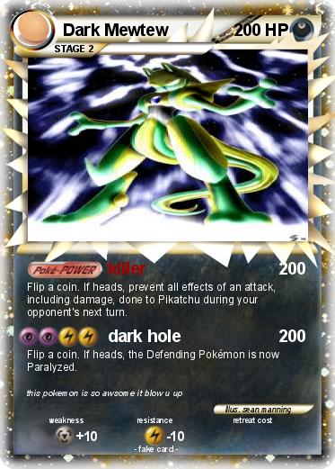 Pokemon Dark Mewtew