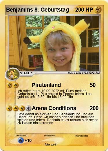 Pokemon Benjamins 8. Geburtstag