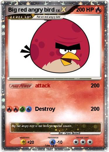 Pokemon Big red angry bird