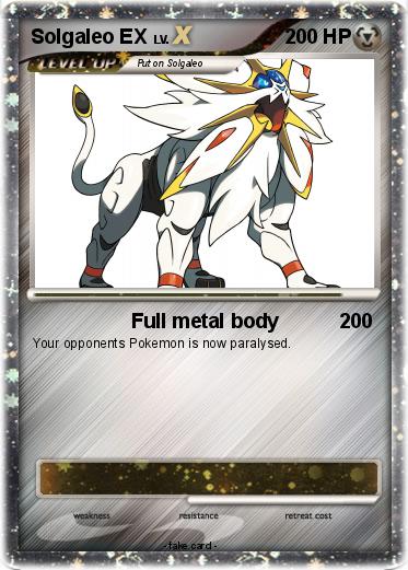 Pokemon Solgaleo EX