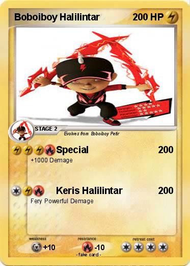 Pokemon Boboiboy Halilintar
