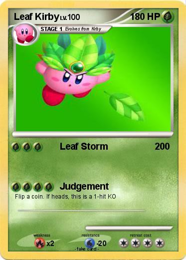 Pokemon Leaf Kirby