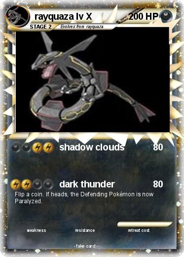 Pokemon rayquaza lv X