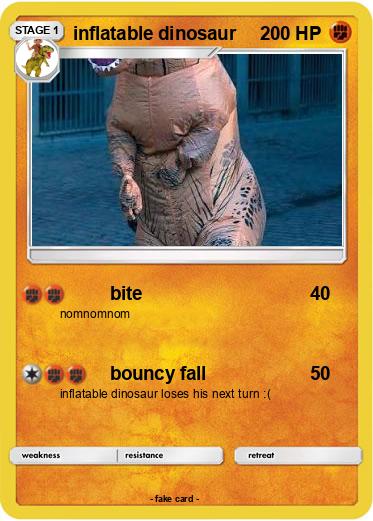 Pokemon inflatable dinosaur