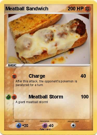 Pokemon Meatball Sandwich