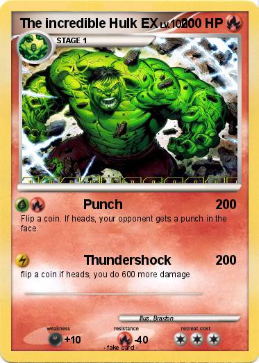 Pokemon The incredible Hulk EX