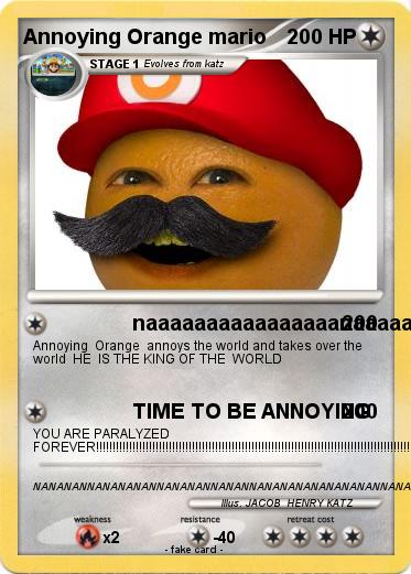Pokemon Annoying Orange mario