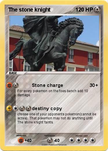 Pokemon The stone knight