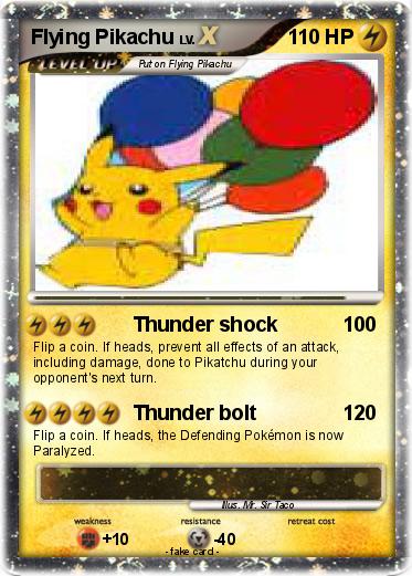 Pokemon Flying Pikachu
