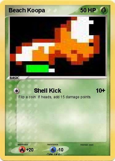 Pokemon Beach Koopa