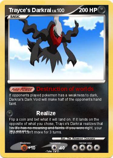 Pokemon Trayce's Darkrai