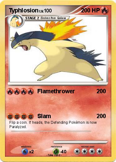 Pokemon Typhlosion