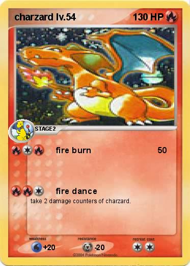 Pokemon charzard lv.54