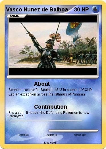 Pokemon Vasco Nunez de Balboa