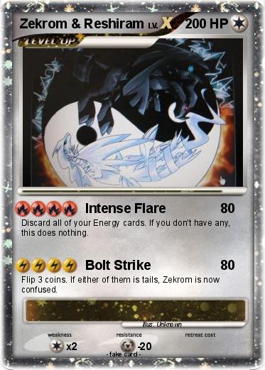 Pokemon Zekrom & Reshiram