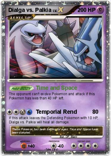 Pokemon Dialga vs. Palkia