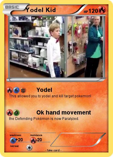 Pokemon Yodel Kid