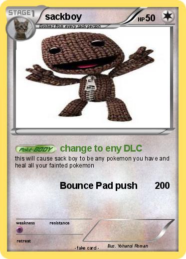Pokemon sackboy