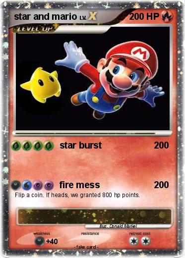 Pokemon star and mario