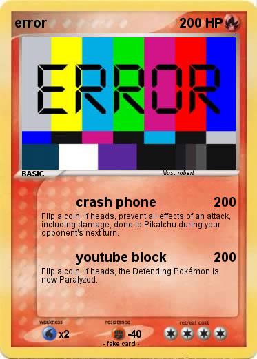 Pokemon error