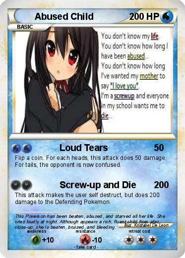 Pokemon Abused Child