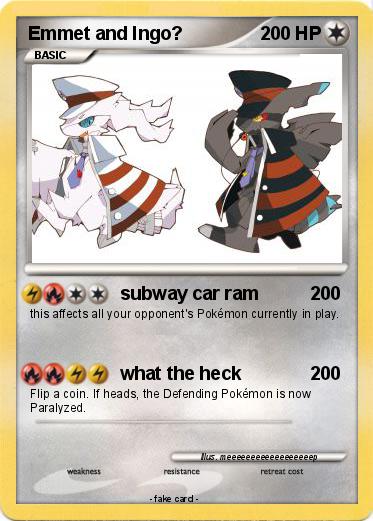 Pokemon Emmet and Ingo?