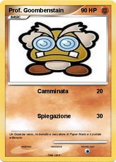 Pokemon Prof. Goombenstain