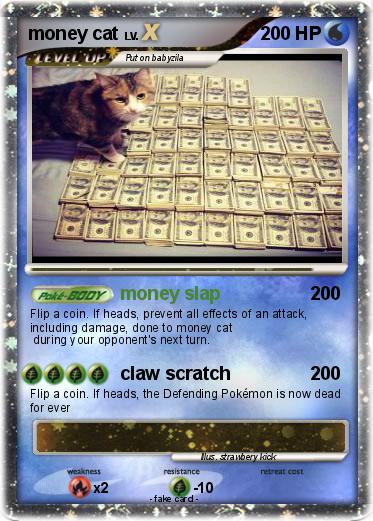 Pokemon money cat