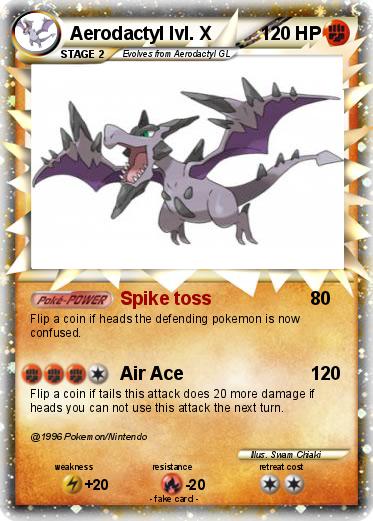 Pokemon Aerodactyl lvl. X