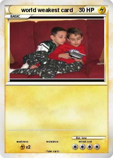 Pokemon world weakest card